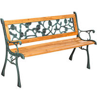 GARTENBANK Marina,124 x 52 x 74 cm,braun - Braun, Holz (52/74/124cm) - tectake