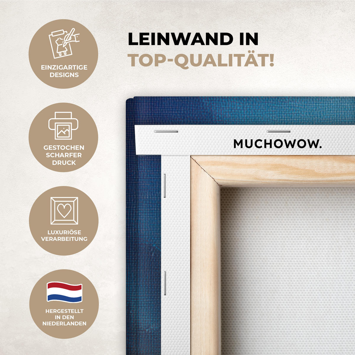 LEINWANDBILD Weihnachtsbaum - Weihnachten - Abstrakt - Farbenfroh Deko Groß 90x140 cm - Multicolor, Textil (90/140cm) - MuchoWow