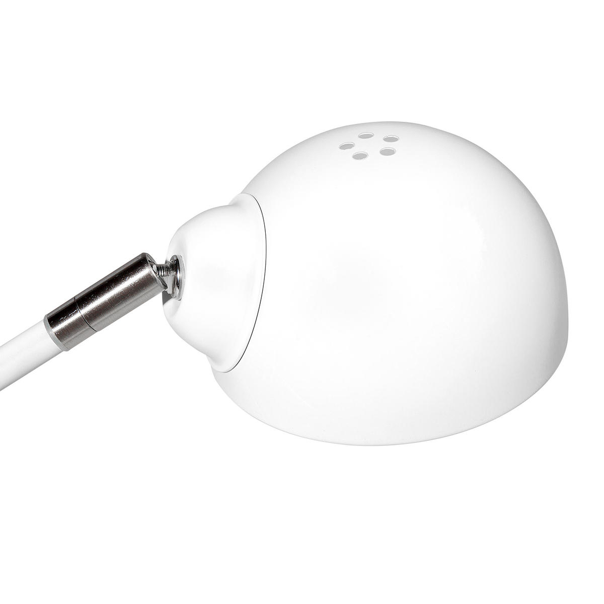 SCHREIBTISCHLAMPE Helmand 11/11/60 cm - Weiß, Metall (11/12/60cm) - Beliani