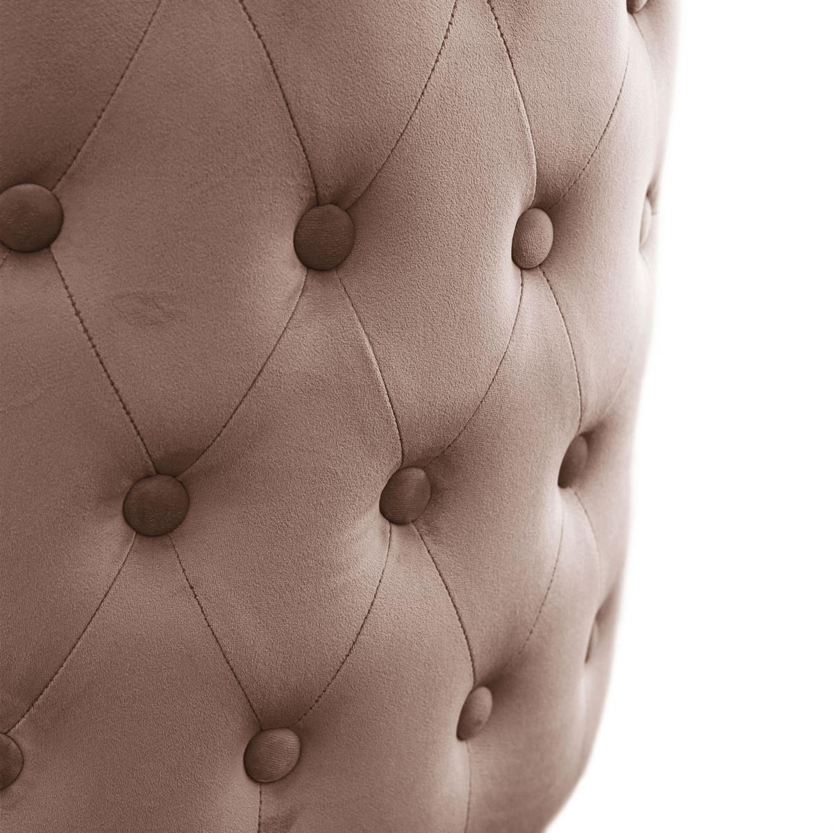 STUHL SOPHIE PIK - Beige/Goldfarben, Textil (51/90/60cm) - Lookway