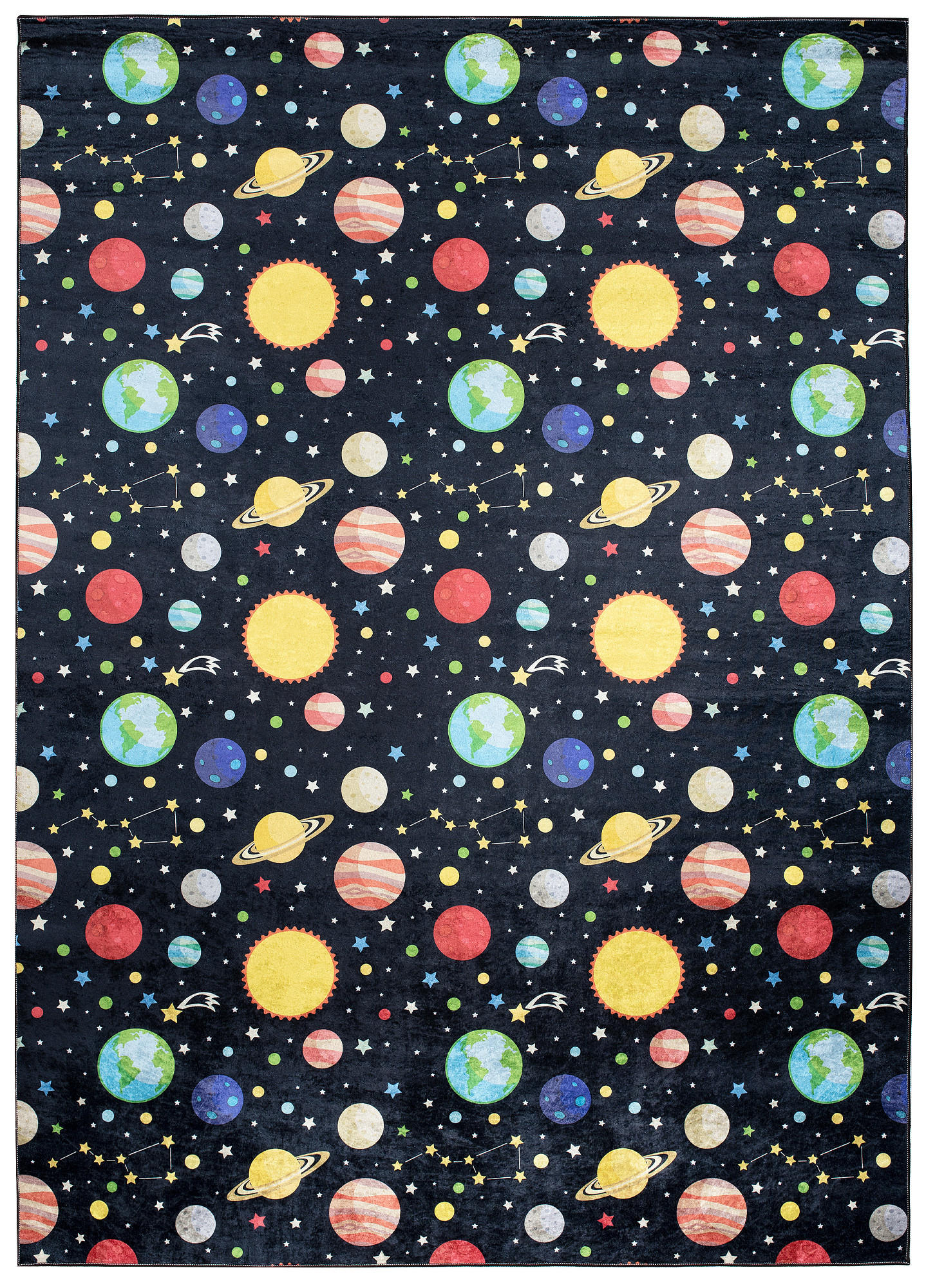 Tapiso Teppich Schwarz 120x170 cm