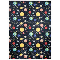 TEPPICH EMMA Schwarz 80/150 cm - Schwarz, Kunststoff (80/150cm) - Tapiso