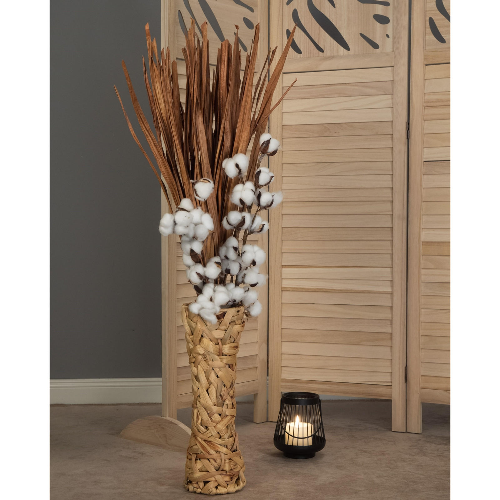 VASE Malida 40 cm, Wasserhyazinthe naturfarben - Naturfarben, Naturmaterialien (40cm) - CREEDWOOD