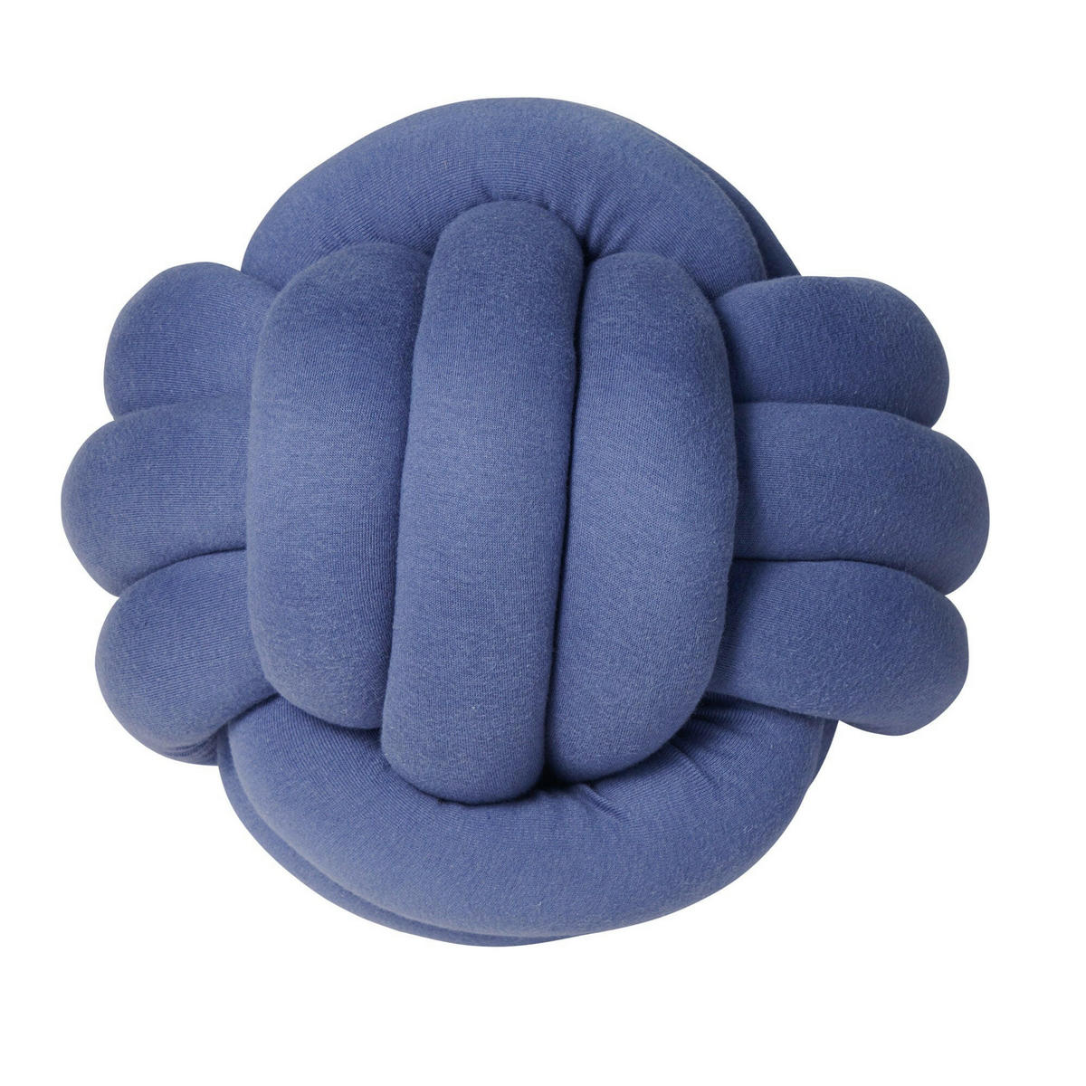 KNOTENKISSEN Jersey Blau - Blau, Textil (30/30cm) - nordic coast company