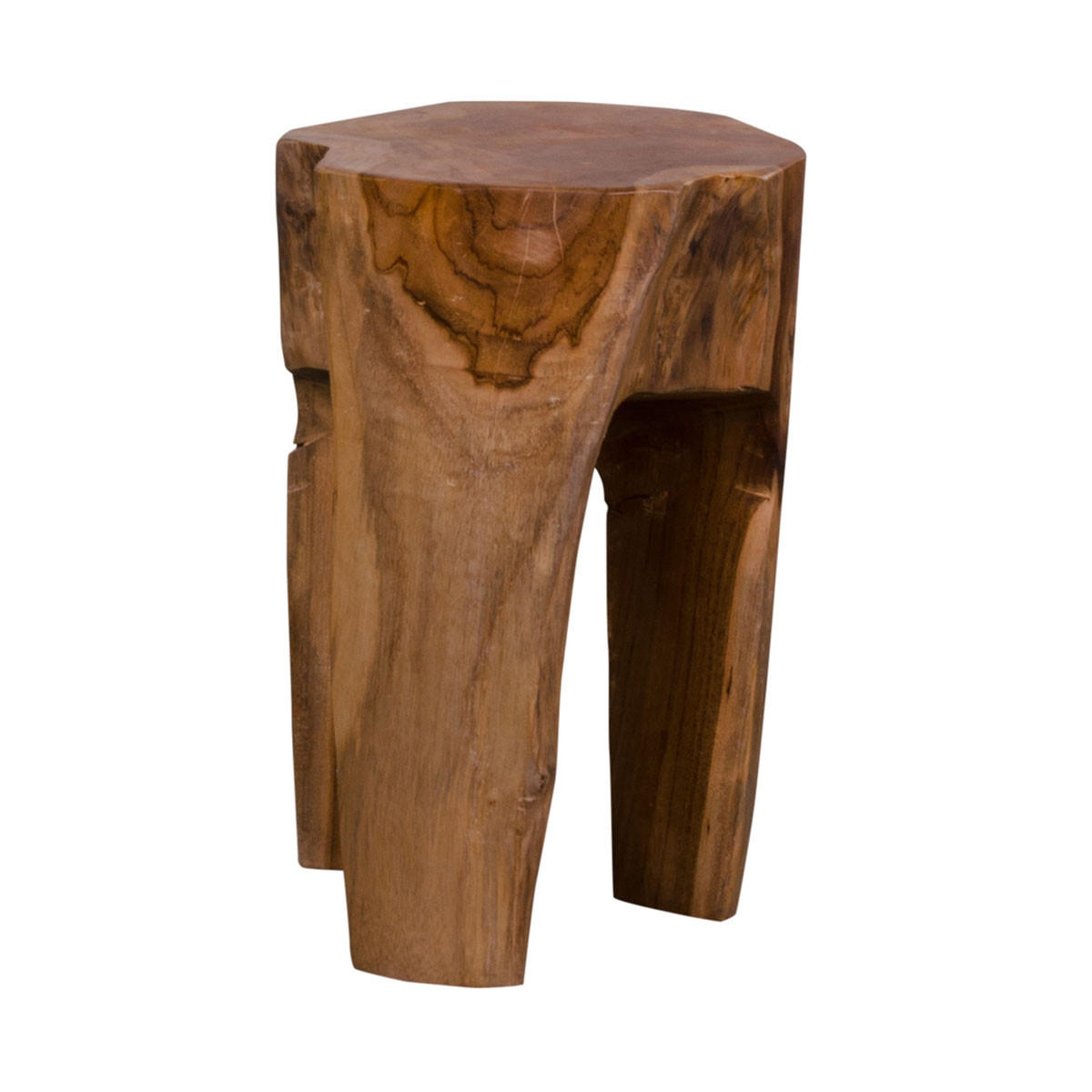 STUHL Teak Natur - Braun, Holzwerkstoff (26/40/26cm) - ebuy24