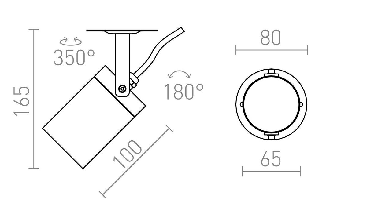 AUSSENLEUCHTE NAVONA Anthrazitgrau 8 W - Grau, Metall (15/15/30cm) - Rendl