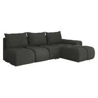 ECKSOFA Bestii, Seite: Rechts - Schwarz, Holz/Kunststoff (270/183cm) - MIRJAN24