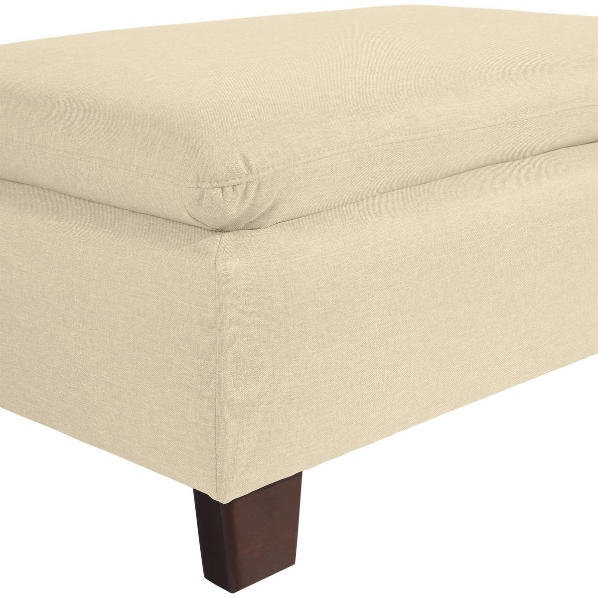 POLSTERHOCKER Kaylil Flachgewebe beige - Beige, Kunststoff (90/43/60cm) - 58aufmkessel