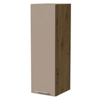 HÄNGESCHRANK Brerra W4/30 Eiche Artisan / RAL 1019 graubeige Matt 30 / 32,5 / 96cm - Graubraun/Eiche Artisan, Holz/Holzwerkstoff (30/96/32.5cm) - Feldmann-Wohnen