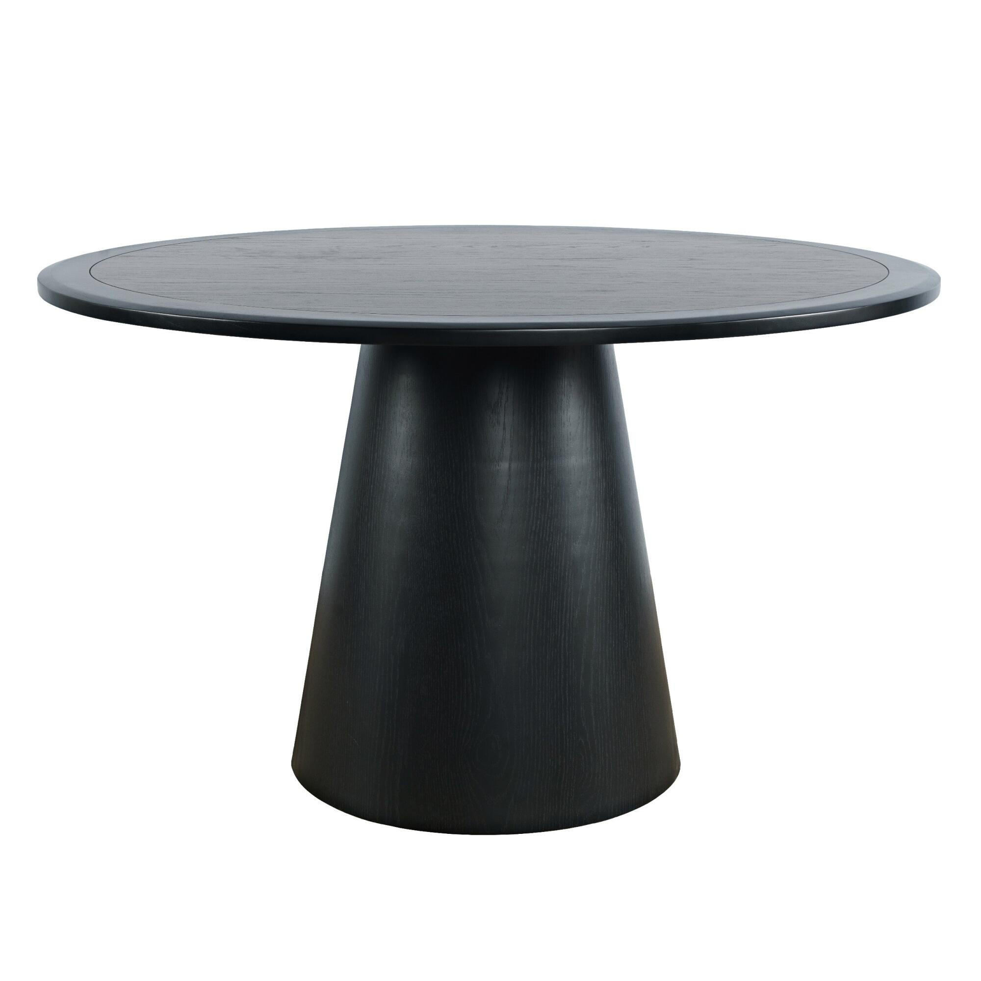 ESSTISCH AVOLA Schwarz 127x127x76 cm - Schwarz, Holz (127/127/76cm) - FURNLUX