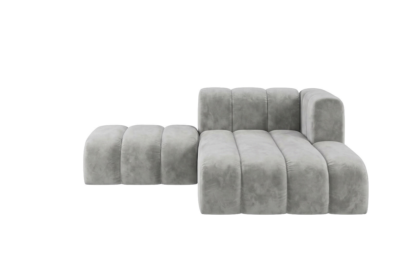 Kaiser Möbel Chaiselongue Grau 204x179 cm
