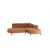 ECKSOFA Valencia Xs - Kupferfarben, Holzwerkstoff/Textil (236/165cm) - Fun Möbel