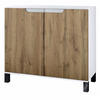 KOMMODE Sylt Eiche Wotan - Eiche Wotan, Holzwerkstoff (92.5/84.5/35cm) - Vladon