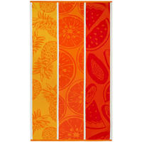 STRANDTUCH Frottee Velours Jacquard Orange 90x170 400g/m² - Frutti - Orange, Textil (90/170cm) - LE COMPTOIR DE LA PLAGE
