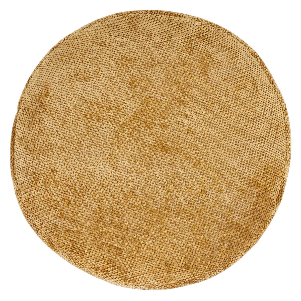 POUF aus Chenille Milano - Gelb, Textil (55/35/55cm) - icon