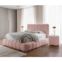 POLSTERBETT CHLOE Bettkasten Lattenrost 160x200 Puderrosa - Hellrosa, Holz (160/200cm) - Furnistar