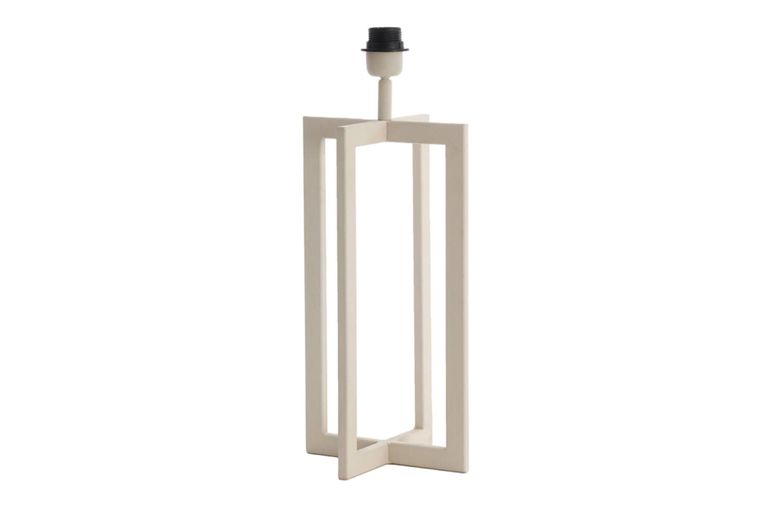 LAMPENFUSS MACE 21x21x46 cm, Metall, Creme - Creme, Metall (21/21/46cm) - Light & Living