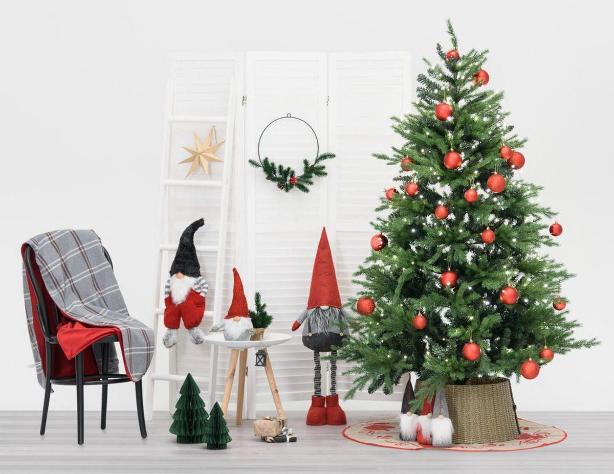 ABDECKUNG für Christbaumständer 50/25 cm - Beige, Kunststoff (50/25cm)