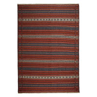 HANDWEBTEPPICH Kelim Kordi Mehrfarbig 244/169 cm Schurwolle - Multicolor, Textil (169/244cm) - Looma