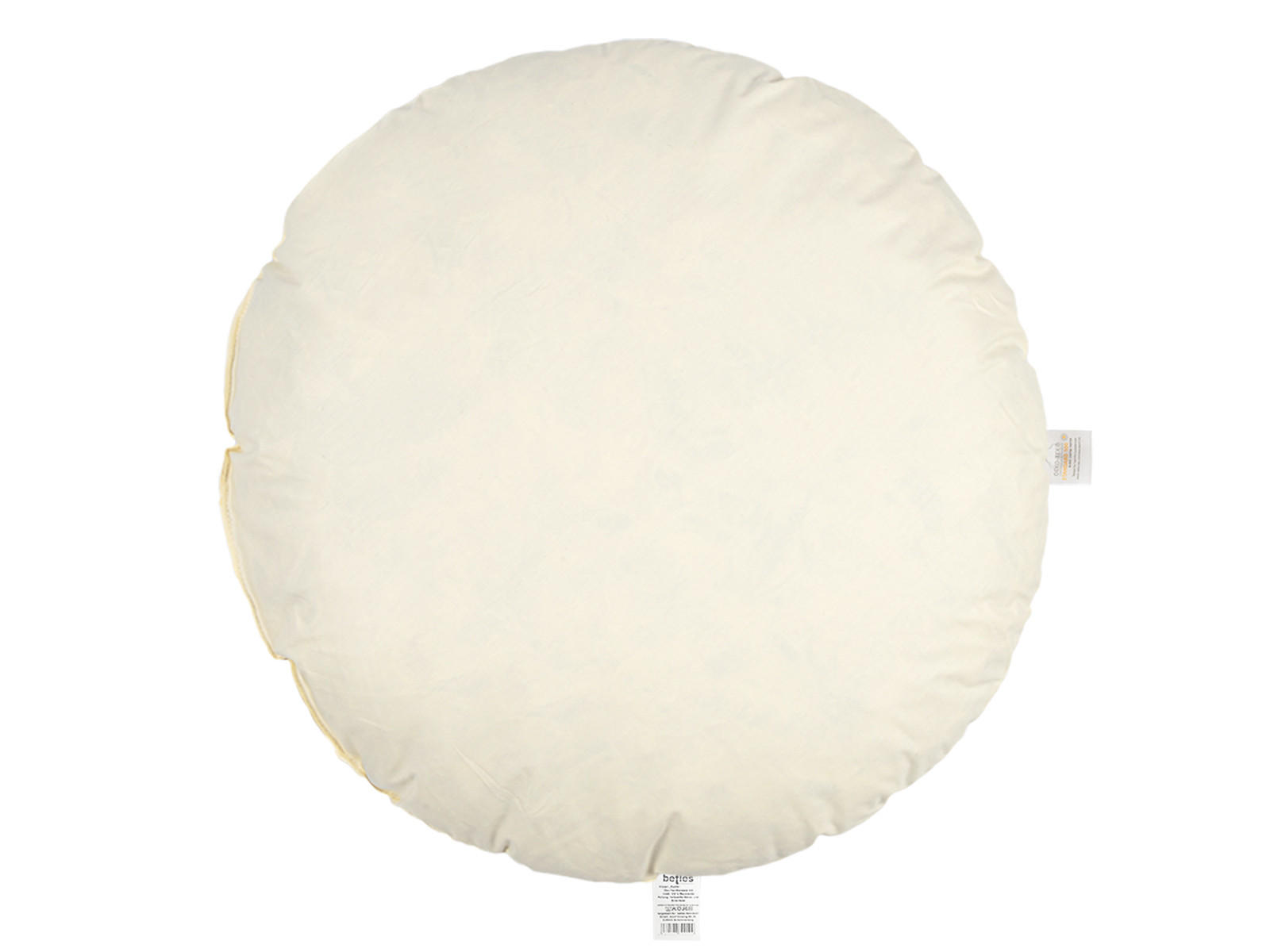 FEDERKISSEN Publik rund 80 cm Ø - Creme, Textil (80/80cm) - beties Heimtextil