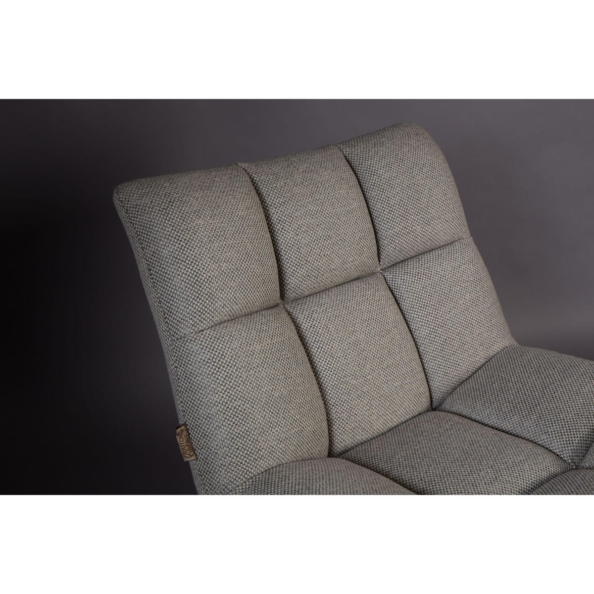 SESSEL Bar Bouclé Hellgrau - Grau, Textil (76/78/74cm) - Dutchbone