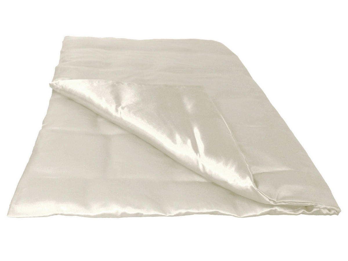 BETTBEZUG Glanz Satin champagner 155/220 cm - Ecru/Champagner, Textil (155/220cm) - beties Heimtextil