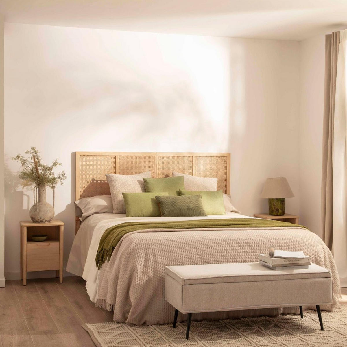 KOPFTEIL DOPPELTES Katri Natürlich 164 cm x 108 cm - Naturfarben, Holz (164/3cm) - Klast Home