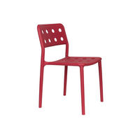 ESSZIMMERSTUHL Serra - Rot - 53/45.5/80 cm - 4er-Set - Rot, Kunststoff (45.5/80/53cm)