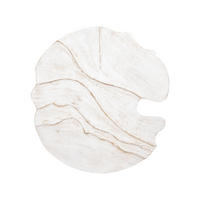 WANDPANEEL Weiß 90/2.5/90cm - Weiß, Holz (2.5/90/90cm) - PTMD Collection