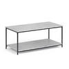 COUCHTISCH Fyrk Beton 108 x 52 cm - Schwarz/Grau, Holzwerkstoff (52/108/45cm) - Vicco