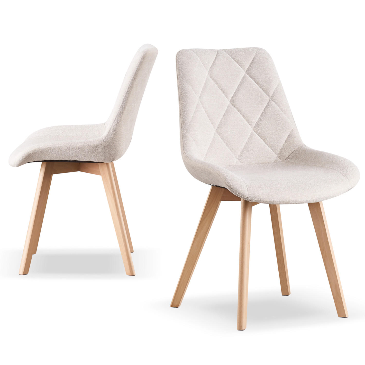 B&D Home Stuhl Creme 52x88x60 cm