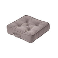 SITZKISSEN Rajput grau 40/40/8 cm - Grau, Textil (40/40/8cm) - Homescapes