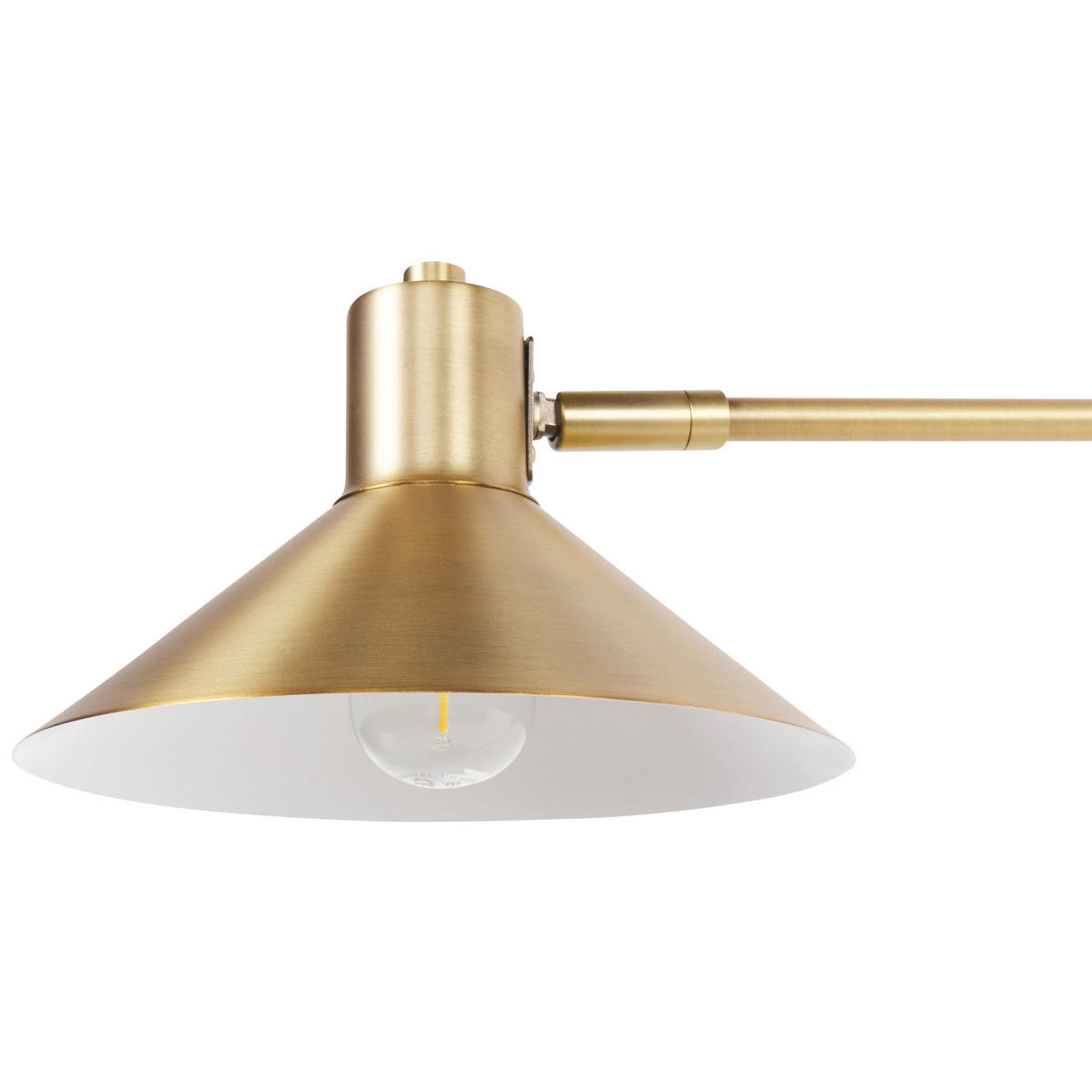 WANDLEUCHTE Gold Kadassa - Goldfarben, Metall (84/38/20cm) - Beliani