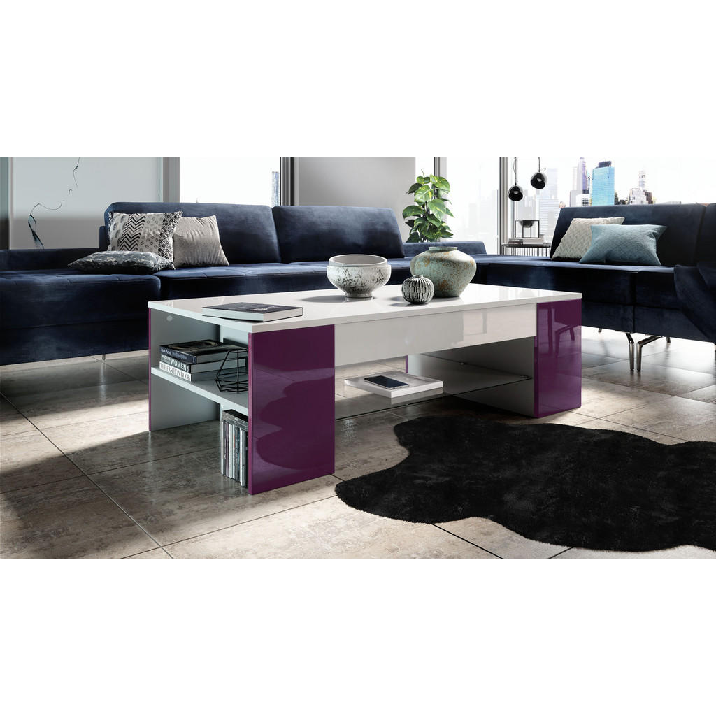 Thumbnail - Vladon Couchtisch, Brombeere, Holzwerkstoff, 118x37x60 cm, Wohnzimmer, Wohnzimmertische, Couchtische