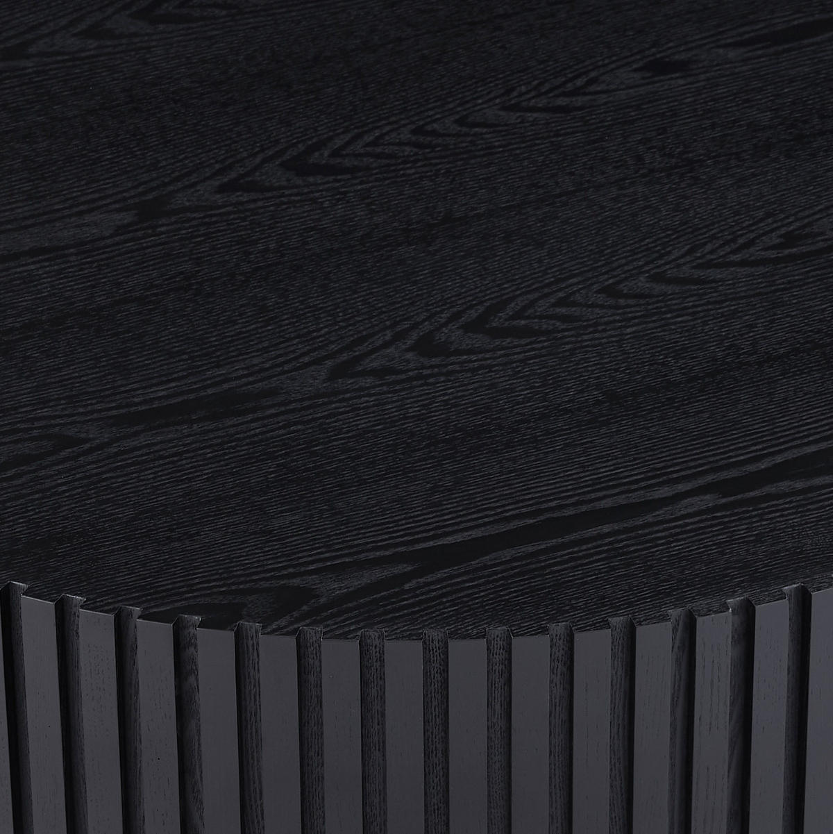 COUCHTISCH 80/80/35 cm schwarz aus MDF mit umlaufender Rille - Schwarz, Holzwerkstoff (80/80/35cm) - OKWISH