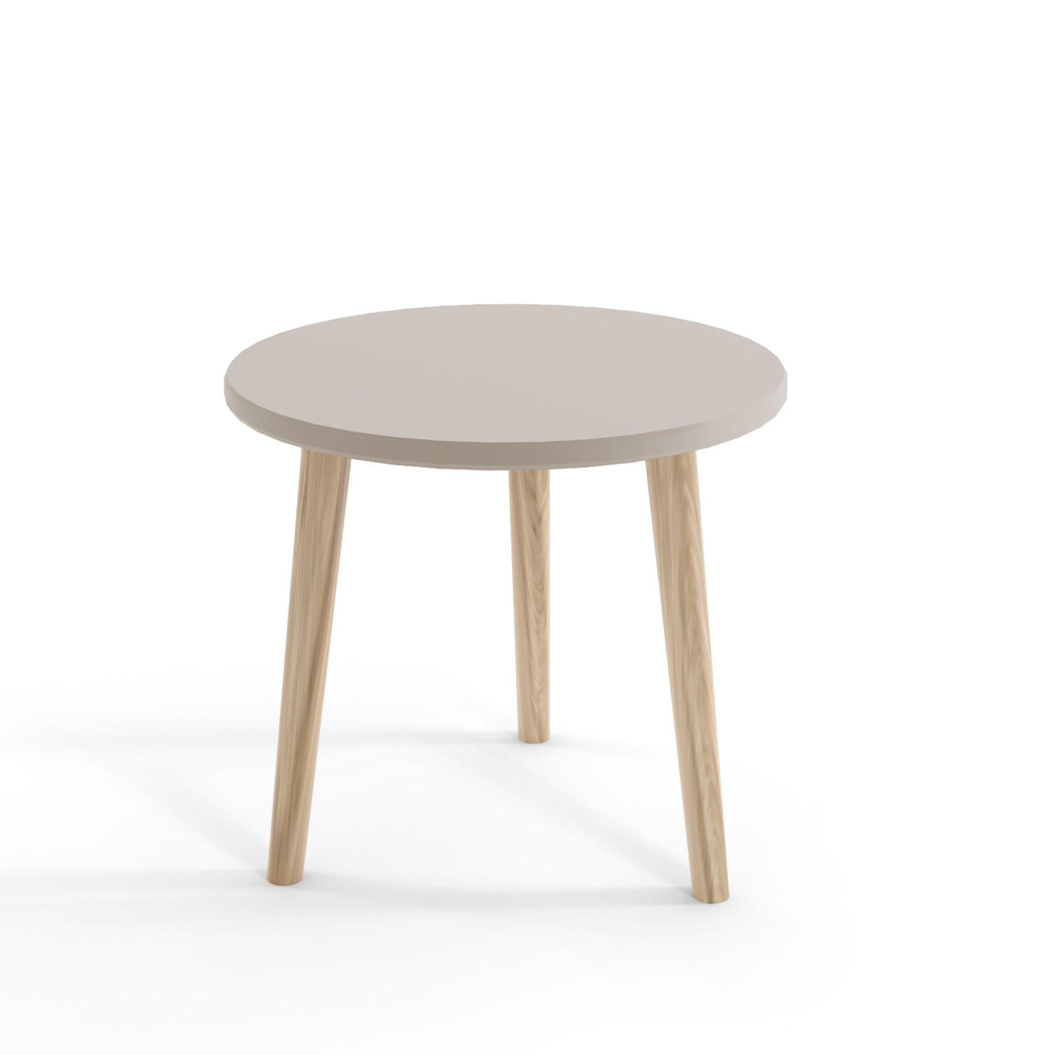 COUCHTISCH Ikon Kaschmir, mit Holz Beine - Kaschmir, Holz/Holzwerkstoff (67/67/49cm) - Bettso