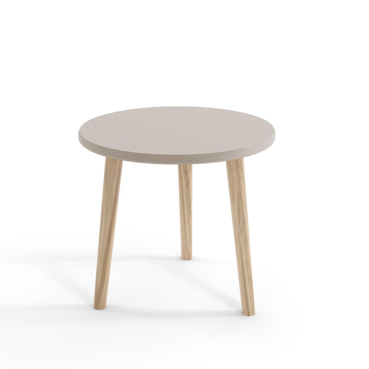 COUCHTISCH Ikon Kaschmir, mit Holz Beine - Kaschmir, Holz/Holzwerkstoff (67/67/49cm) - Bettso