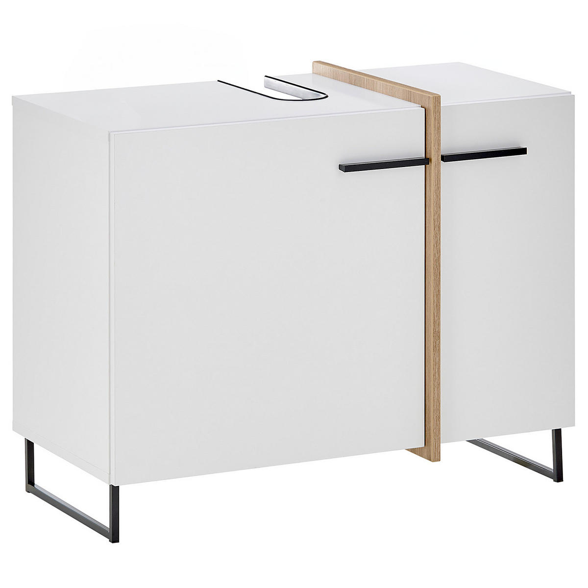 WASCHBECKENUNTERSCHRANK - Weiß, Holzwerkstoff (80/64/41cm) - home24