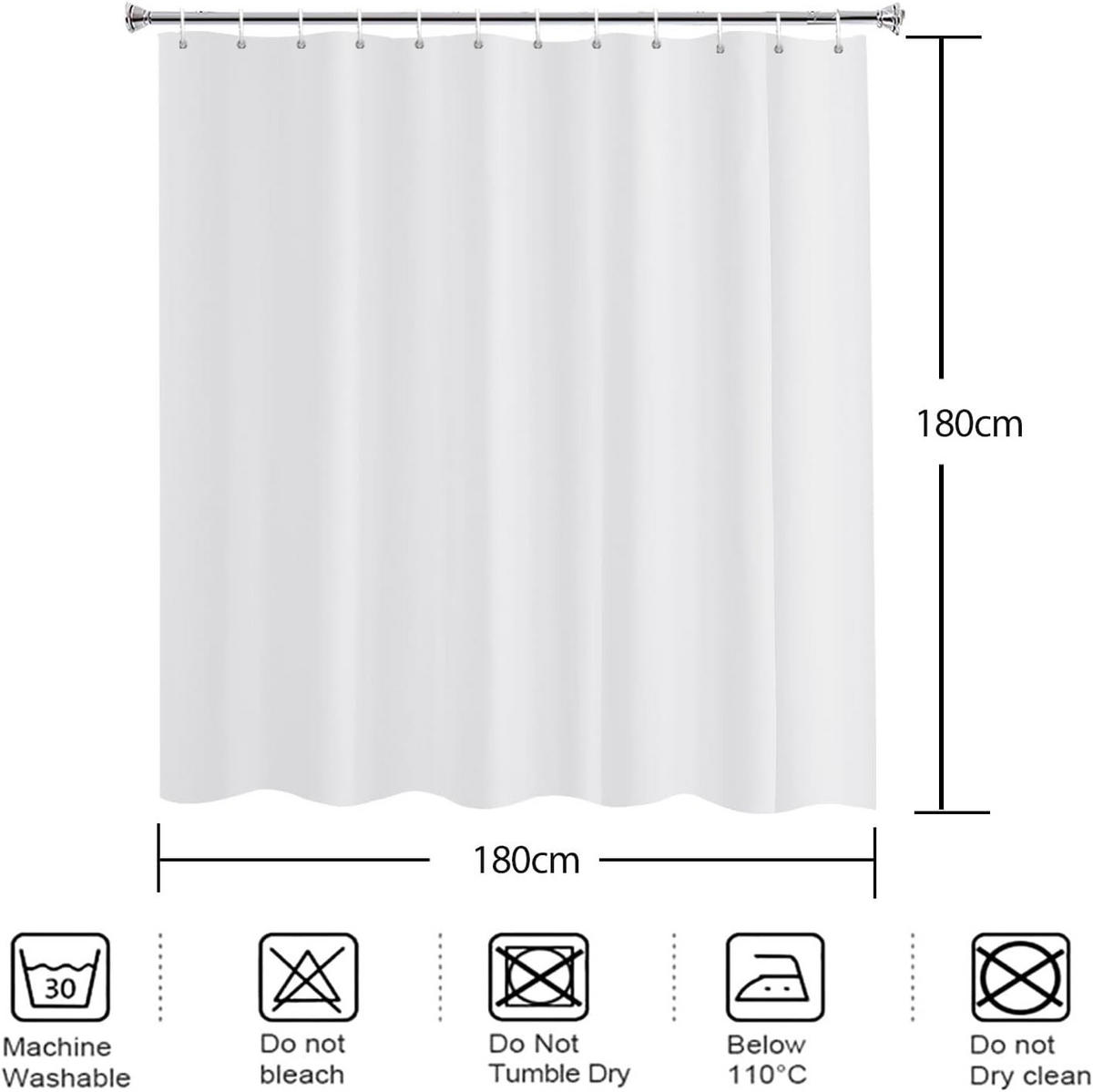 DUSCHVORHANG – Grün (180 × 180 cm) - Mintgrün, Textil (180/180cm)