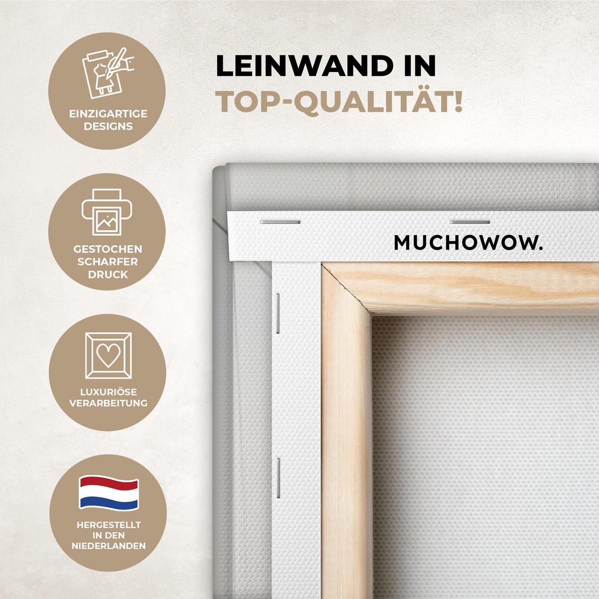 LEINWANDBILD Schottischer Highlander - Tier - Zeitung - Toilette 60x90 cm - Kastanienfarben, Textil (60/90cm) - MuchoWow