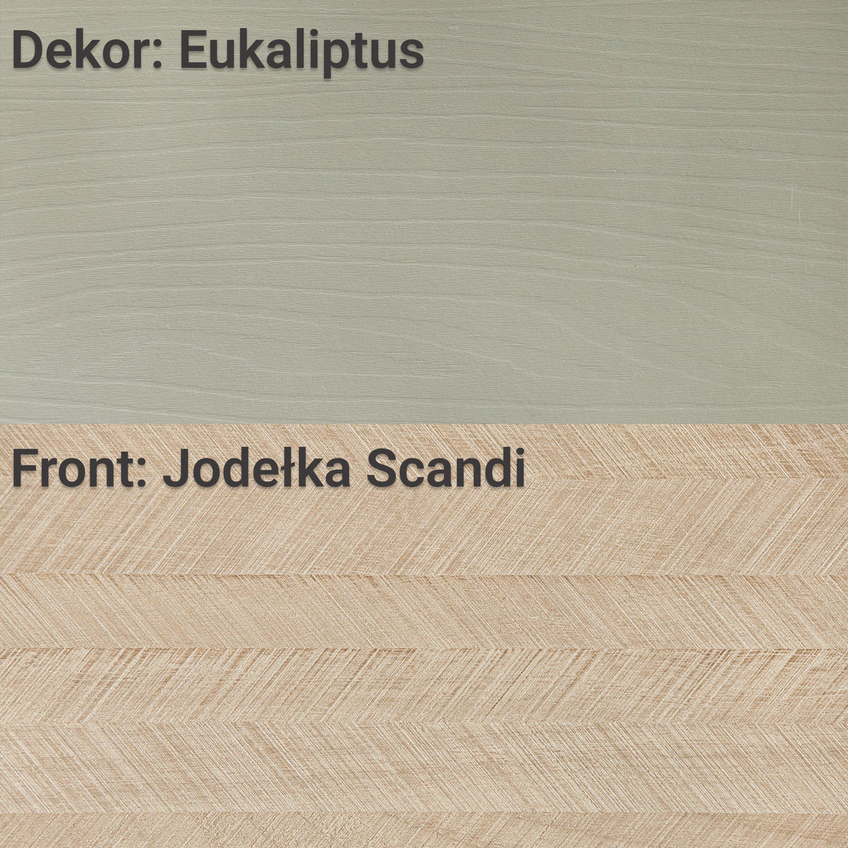 KOMMODE Silva 158 cm in der Farbe Eukalyptus + Scandi-Fischgrätmuster mit Türen und Schubladen - Goldfarben/Grün, Holz/Holzwerkstoff (158/81/38cm) - Ravio