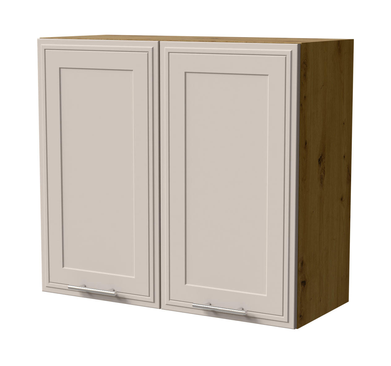 HÄNGESCHRANK Salo W3/80 Eiche Artisan / Kaschmir Matt 80 / 32,5 / 72cm - Kaschmir/Eiche Artisan, Holz/Holzwerkstoff (80/72/32.5cm) - Feldmann-Wohnen