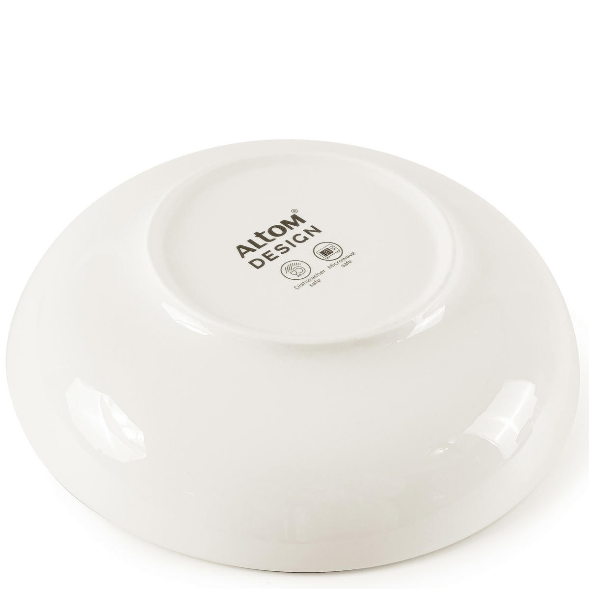 TELLER-SET SUPPENTELLERSET AD BELLA 6-tlg ,Porzellan, ecru - Ecru, Keramik (20cm) - KONSIMO®