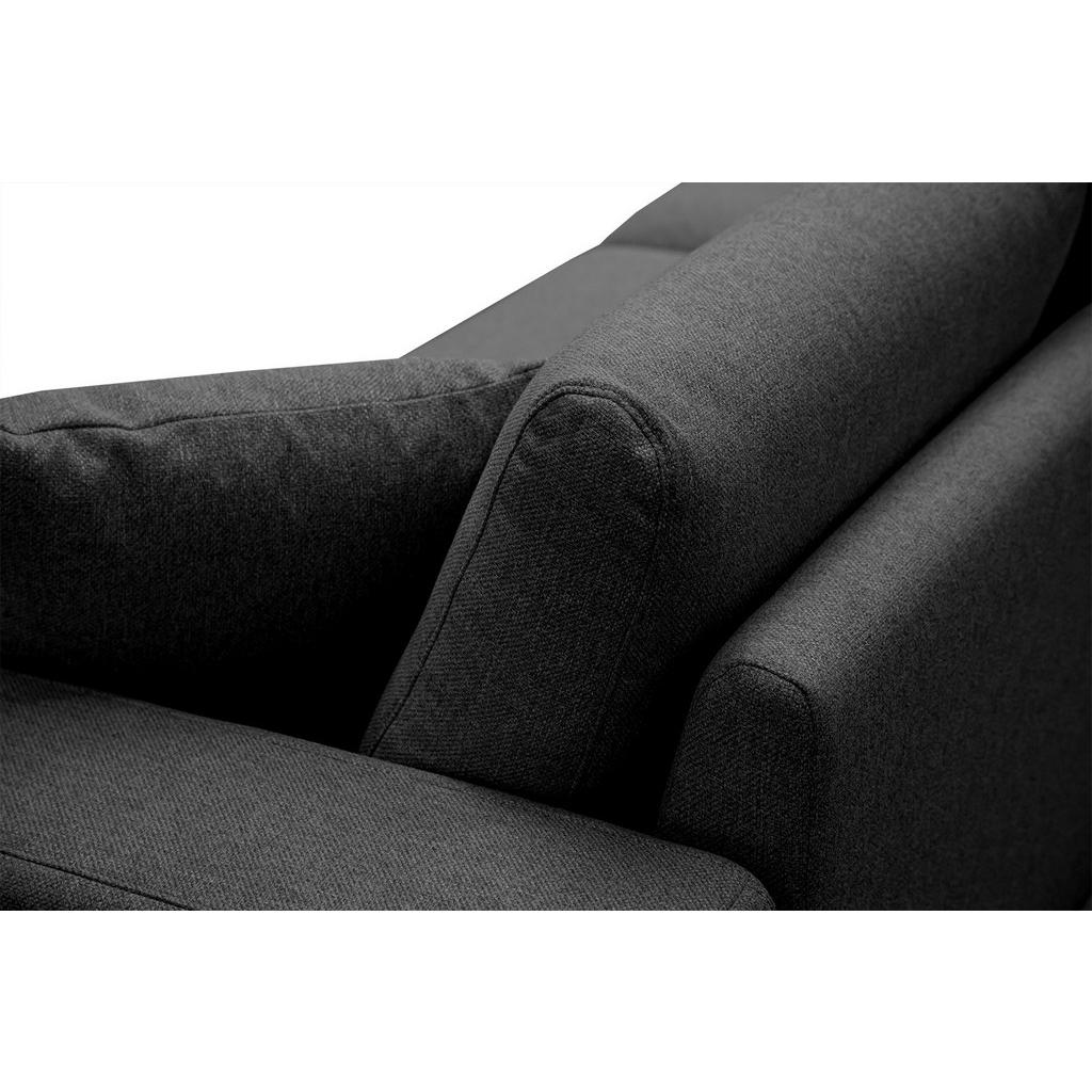 Thumbnail - Courtois Laville Sofa, Schwarz, Textil, 3-Sitzer, Rechteckig, 203x87x96 cm, Wohnzimmer, Sofas & Couches, Sofas, 2-Sitzer...