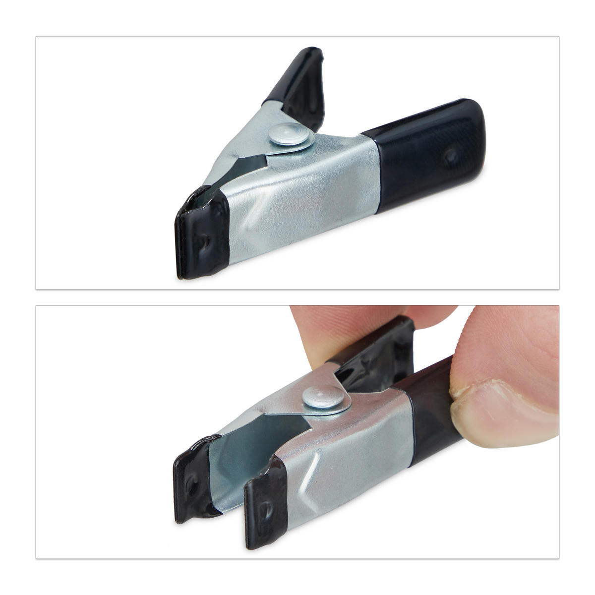 36XKLEŠČE - večbarvno, kovina/umetna masa (1.5/3/5cm) - Relaxdays