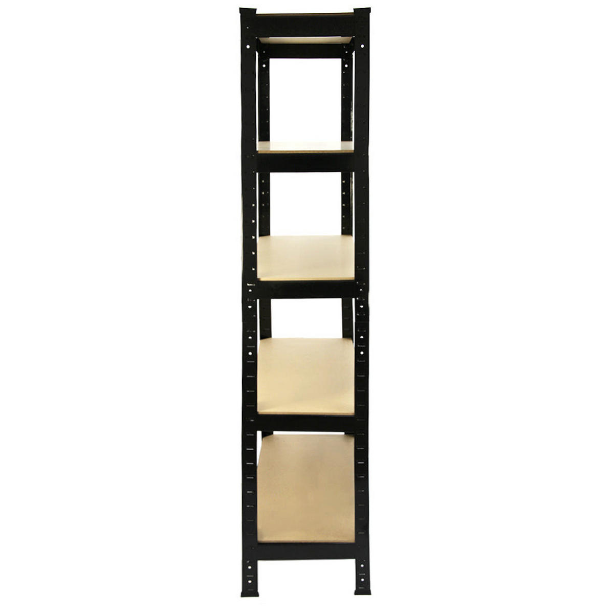 LAGERREGAL 8 x T-RAX Schwarz 75cm x 150cm x 30cm - Schwarz, Metall (75/150/30cm) - Monstershop