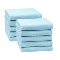 HANDTÜCHER, 10er-Set, 50x100 cm, 100% Baumwolle, Blau - Hellblau, Textil (50/100cm) - Zollner