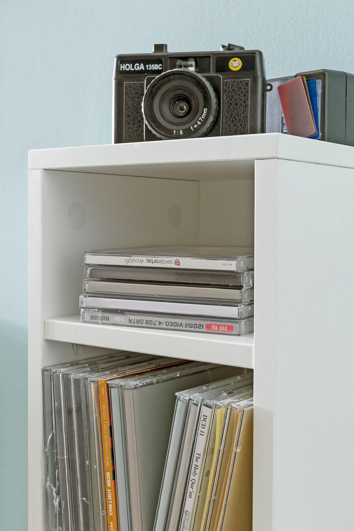 CD-REGAL – Holz, 6 Fächer, modern - Weiß, Holz (21/90/20cm) - KADIMA DESIGN