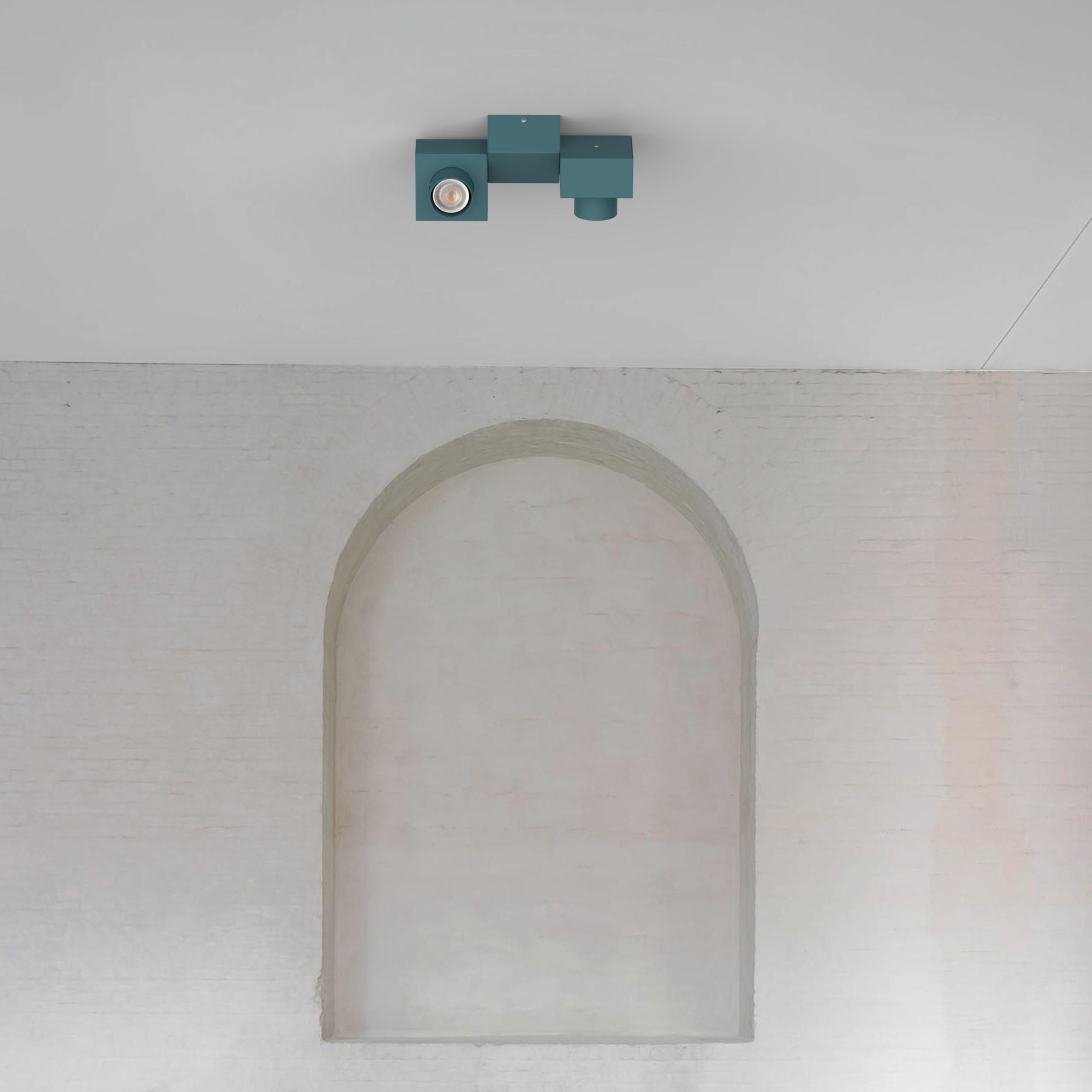 DECKENLEUCHTE - Blau, Metall (17/30/10cm) - Lumicom