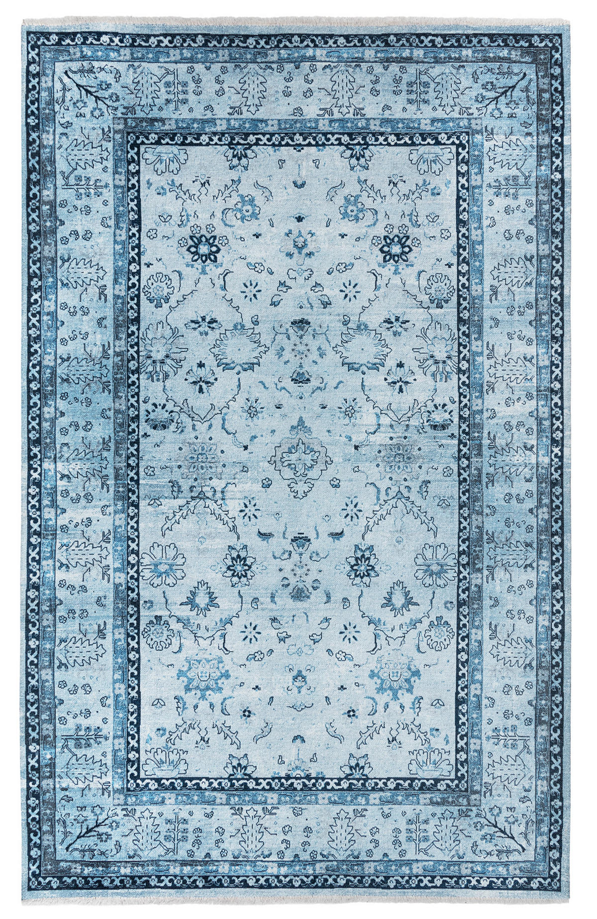 VINTAGE-TEPPICH Jeans Blau 230x320 cm - Blau, Textil (230/320cm) - Tesso Living